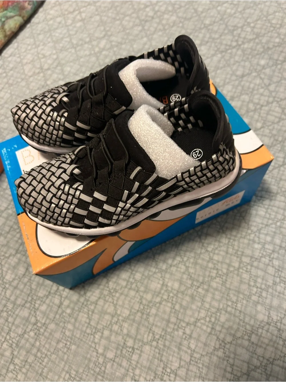 bernie mev. Kids sneakers black/silver